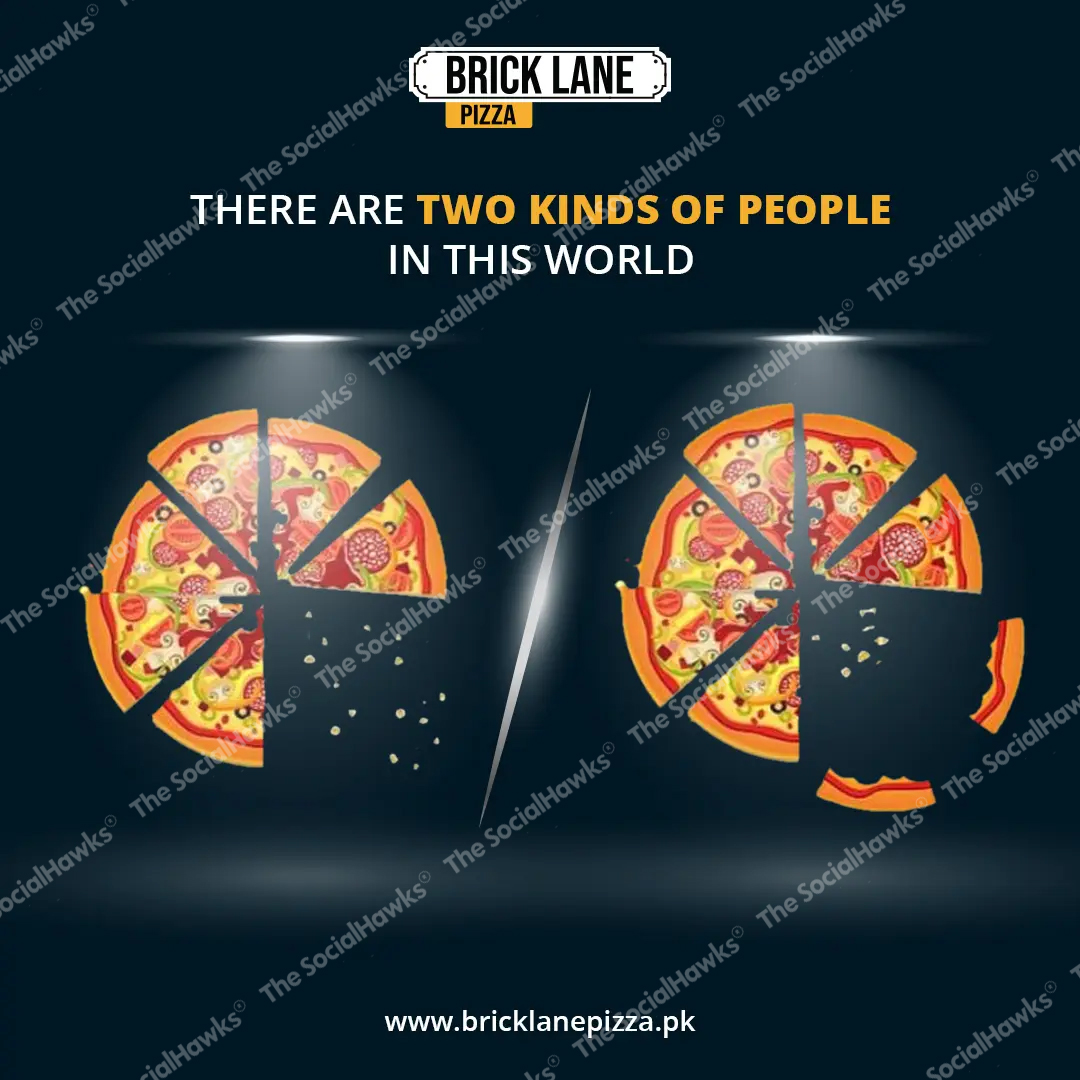 Brick Lane Pizza two kinds of people creative comparing pizza cutting styles